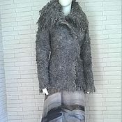 Валяный жилет-пальто "Сон-трава"