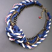 Украшения handmade. Livemaster - original item Marine Etude Blue Handmade Necklace. Handmade.