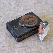 Сувениры и подарки handmade. Livemaster - original item Cigarette case. sigaretta. Personalized gift. Variant of the hunting theme. Handmade.