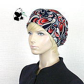 Аксессуары handmade. Livemaster - original item Stylish women`s summer bandana hat made of knitwear... Handmade.