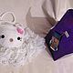 BAG FOR GIRLS Hello Kitty knitted. Bags for children. Gala Devi (crochet design). My Livemaster. Фото №6