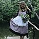 Фартук с рюшами и передником. Фартуки. ПОРТНЯЖКА (Александра). Интернет-магазин Ярмарка Мастеров.  Фото №2