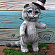 A large Cheshire cat. Stuffed Toys. ToysMari (handmademari). Интернет-магазин Ярмарка Мастеров.  Фото №2