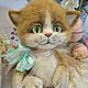 Котёнок Персик. Войлочная игрушка. Татьяна Дмитриева (dmitrieva-tania). Ярмарка Мастеров.  Фото №4