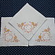 Two napkins with embroidery, Vintage interior, St. Petersburg,  Фото №1