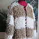 Photo: Gorgeous knitted cardigan `Sheep`. 
Knitted coat air loops.