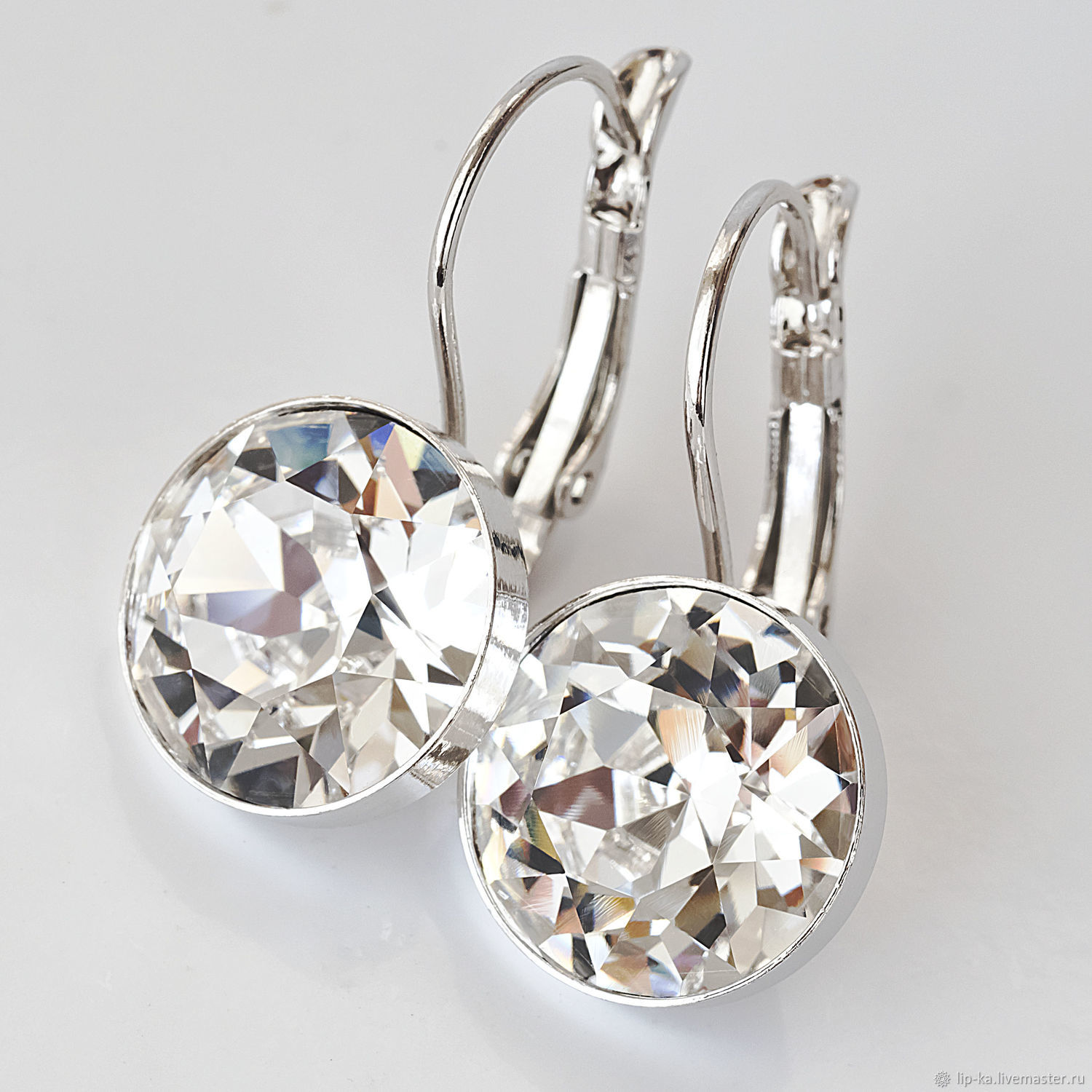 Серьги Сваровски кристаллы, серьги Swarovski в интернет-магазине ЯрмаркаМастеров по цене 2600 ₽ – GWWQFRU