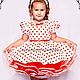 Baby dress 'White red pea' cotton Art.222. Childrens Dress. ModSister/ modsisters. Интернет-магазин Ярмарка Мастеров.  Фото №2