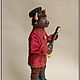 Order Interior doll ' bull With a balalaika'. Julia. Livemaster. . Figurines in Russian style Фото №3