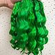 Natural hair for dolls (Green). Doll hair. Hair and everything for dolls. My Livemaster. Фото №5