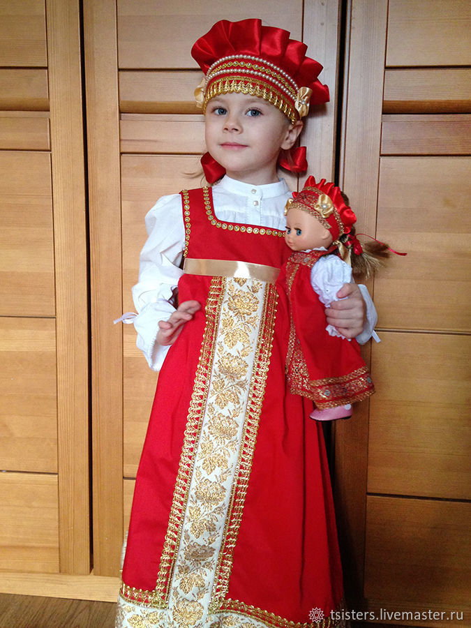Русский сарафан для девочки своими руками