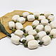Beads of nephrite and cacholong. Rosary. Selberiya shop. My Livemaster. Фото №4