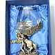 A glass for cognac 'Winged Tiger'. Wine Glasses. Best-gifs valentin. My Livemaster. Фото №6