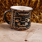 Посуда handmade. Livemaster - original item A mug with a soulful Seal.. Handmade.