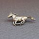 Значок брошь ЛОШАДЬ ОСЛИК ДИКИЙ МУСТАНГ ТЯЖЕЛОВОЗ horse pin brooch, Значок, Москва,  Фото №1