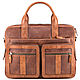 Кожаная деловая сумка "Гильермо" (коричневый крейзи), Классическая сумка, Санкт-Петербург,  Фото №1