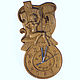 Часы резные деревянные "Баня". Часы классические. CarvingFantasy. Ярмарка Мастеров.  Фото №6