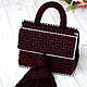 Burgundy bag. Classic Bag. SHAPAR - knitting clothes. Online shopping on My Livemaster.  Фото №2