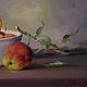 Картина маслом "Яблоки на столе". Картины. Картины маслом на любой вкус.Москва. Интернет-магазин Ярмарка Мастеров.  Фото №2