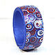 Bracelet from polymer clay - Freedom (red, blue, white), Bead bracelet, Tambov,  Фото №1