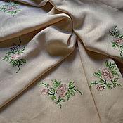 Для дома и интерьера handmade. Livemaster - original item Linen tablecloth with embroidery