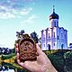 Заказать Миниатюрная Икона из дерева - Святые Петр и Феврония. Ополье. Ярмарка Мастеров. . Иконы Фото №3