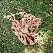 Сумки и аксессуары handmade. Livemaster - original item Set: bag string bag panama (raffia). Handmade.