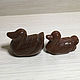 Tangerine ducks made of brown aventurine. Feng Shui Figurine. Red-Ship. Ярмарка Мастеров.  Фото №5