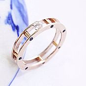 Серебряное кольцо с целестином