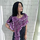 Crocheted shawl ' Lilac'. Shawls. Lena Aseeva Knit and Felt. Online shopping on My Livemaster.  Фото №2