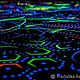 Сочное, флуоресцентное полотно "Endless Glade". Гобелен. Fractalika. Интернет-магазин Ярмарка Мастеров.  Фото №2