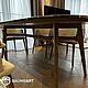 СТОЛ ОБЕДЕННЫЙ СО СТОЛЕШНИЦЕЙ ИЗ МРАМОРА CALACATTA BLACK. Столы. BaumbArt Furniture. Ярмарка Мастеров.  Фото №6