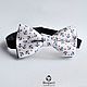 Tie Concord / white bow tie with anchors and stars. Ties. Respect Accessories. Online shopping on My Livemaster.  Фото №2