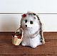 Order Hedgehog available with a basket. handmade toys by Mari (handmademari). Livemaster. . Stuffed Toys Фото №3