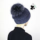 Elegant ladies hat made of fur Finnish mink. Art.DF-132. Caps. Mishan (mishan). My Livemaster. Фото №4