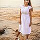 Белое длинное летнее платье Афина - платье белое из хлопкового шитья, Платья, Санкт-Петербург,  Фото №1