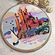 Cross-stitch Princess Castle on a cliff. Pictures. sweet-home11. My Livemaster. Фото №4