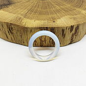 Украшения handmade. Livemaster - original item 19.5 r-r Milk glass ring (mk195). Handmade.