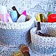 A set of crochet baskets for decoration and storage of the knitting yarn. C/b. Basket. irina-belaya-3. My Livemaster. Фото №5