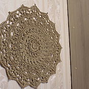 Для дома и интерьера handmade. Livemaster - original item Napkin-panel made of jute .volume. Handmade.