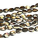 Mother of pearl brown flat oval beads, Beads1, Ekaterinburg,  Фото №1