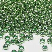 Материалы для творчества handmade. Livemaster - original item Czech beads 10/0 Green metallic 10 g 18556 Preciosa. Handmade.