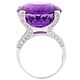 Кольцо аметист (23 ct), цирконы, р.17,0 серебро 925 пробы. Кольца. Максимов - ювелир. Ярмарка Мастеров.  Фото №4