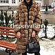 Шубка из натуральной лесной куницы с удлиненной шалью!. Шубы. YANA KRAFT BRAND. Интернет-магазин Ярмарка Мастеров.  Фото №2