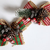 Сувениры и подарки handmade. Livemaster - original item Bow CHRISTMAS. Hanging decor. Handmade.