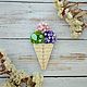Brooch 'the Ice-cream cone'. Brooches. Katrin Gezey (...Ornamentation...). Online shopping on My Livemaster.  Фото №2