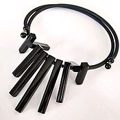 Украшения handmade. Livemaster - original item Choker necklace made of natural jet 