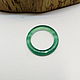 15.75 Thin ring green chalcedony 2, Rings, Gatchina,  Фото №1