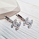 Серьги в стиле Chanel с цирконами (2 цвета). Серьги классические. Amore Vita (стильный образ). Ярмарка Мастеров.  Фото №4