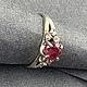 Кольцо рубином 1,44 ct и сапфирами. Кольца. AMG. Интернет-магазин Ярмарка Мастеров.  Фото №2